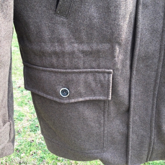 Tasso Elba Wool Blend Full Zip Coat Jacket XL - Picture 6 of 10